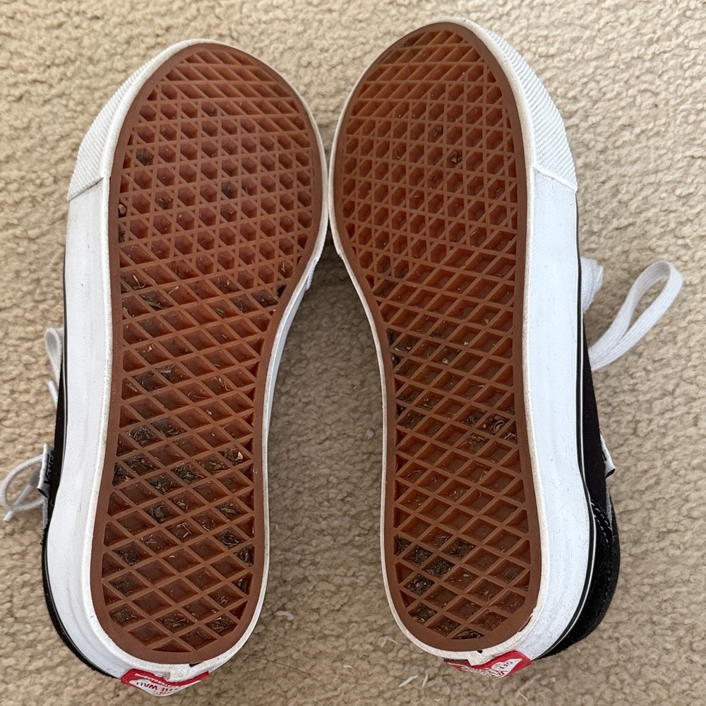 Vans Black and White Sneakers - Picture 8 of 10